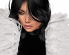 Fur Trim White Coat