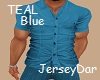 Short Sleeve Teal Blue