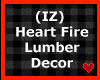 Heart  Fire Lumber Decor