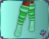 *J* Tri Green Socks 