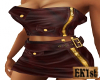 Brown Leather Skirt /Top