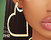 Heart Hoops -Gold