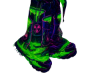 Neon Toxic Waste Boots