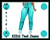 KIDS Teal Jeans