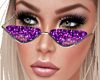 Purple Glitz Glasses