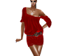 [i] Red belted dress