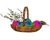 Easter Basket w sparrow