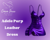 Adele Purp Leather Dress
