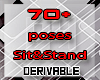 70+ Sit Stand Pose Pack