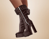 Brown Lace Boots-R