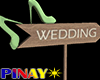 Wedding Sign Light Green