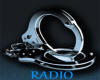 TDR Handcuffs Radio Blue