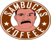 SamBucks Coffee Sign