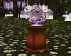 Purple Floral Pedestal