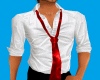 Shirt w/Red Necktie
