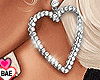 ². Heart Earrings Silv.