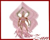 pink show girl feathers