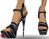 Black flamed high heels