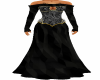 Black Camo Spiky Dress