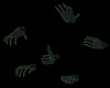 Animated ghostly hands