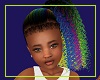 Kids rainbow ponytail
