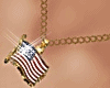 4th  July Necklace Flag