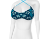 RB | Blue Flower Bra