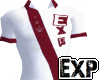 EXP Tex Polo White/Mroon