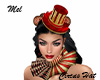 Circus Hat Gold Red