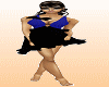 Black&blue dress *K121*