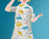 blouse Dino kids