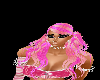 pink twirl ponytail