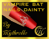 RED VAMPIRE BAT NAILS