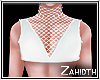 White Meshes Crop Top