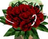 modern red rose bouquet
