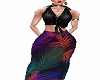 palmleaves multi skirt