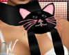 *W* Black Kitty Scarf