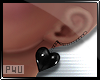 -P- PVC Heart Earrings