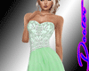Strapless Gown Green