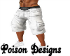 Mens white shorts