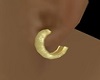 gold CAZ clip on earring