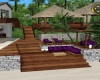 luxury purple beach