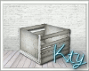 K. Empty Wooden Crate