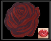 Red Rose shape rug