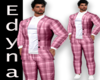 Pink Checkered Suit