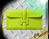 Lime Hermes Clutch