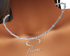 Silver Necklace Love