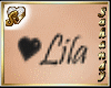 "S" LILA CHEST TATTOO H