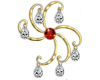Diamond Ruby Ornament