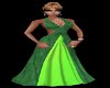 Grn/lime green gown